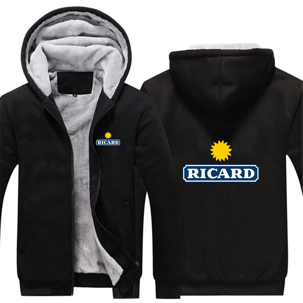 

2023 Winter Men Ricard Sweater Coat Jackets Zipper Knitted Classic Print Elegant Thick Warm solid Casual Cardigan Comfrtable Top
