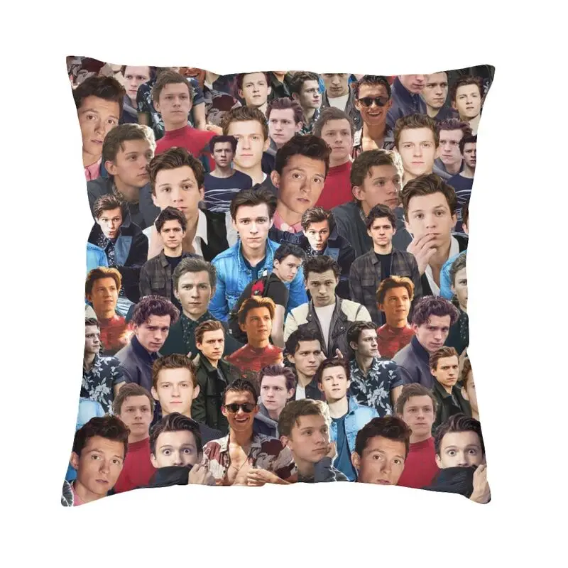 

Неочаровательный чехол для подушки с коллажем Тома Голландии 50x50 см мягкий чехол для подушки в скандинавском стиле с экшн-приключениями укр...