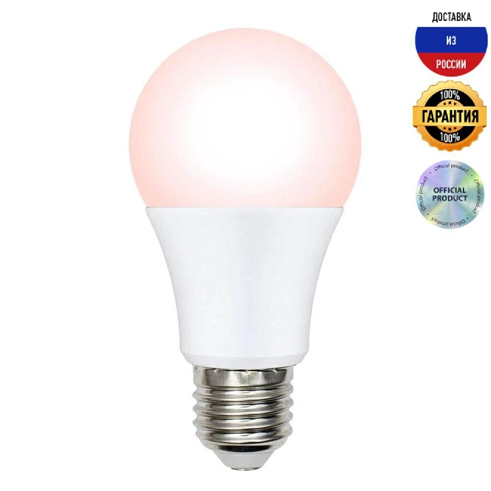 Лампа светодиодная диммируемая для птиц Uniel E27 9W LED-A60-9W/SCEP/E27/FR/DIM IP65 PLO65WH UL-00003189 |