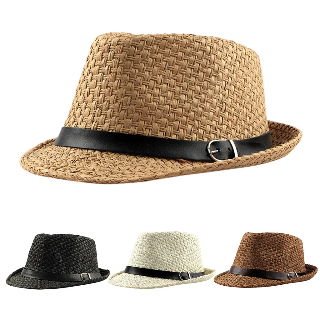 Summer Fedora Hat Unisex Breathable 