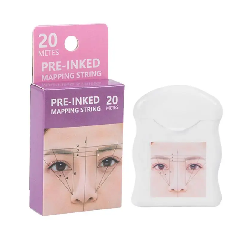 Измерительная лента для бровей, ультратонкая беспорядочная нить для создания четкой точки на бровях