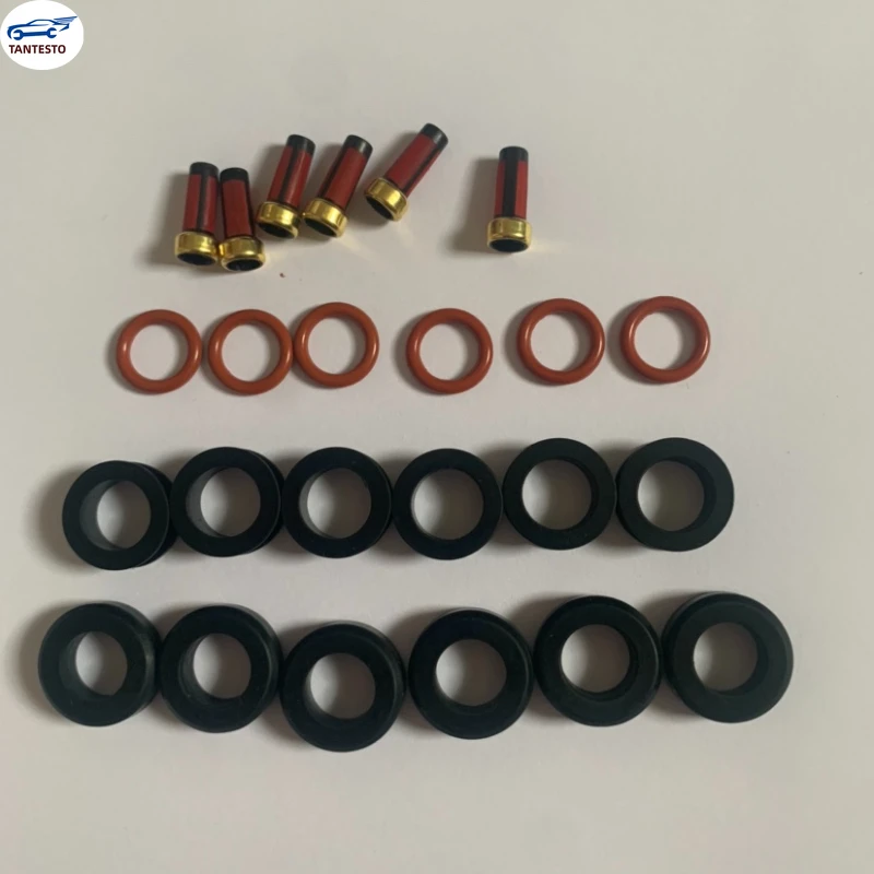 

6 комплектов, комплект для ремонта топливного инжектора Mitsubishi, прокладка