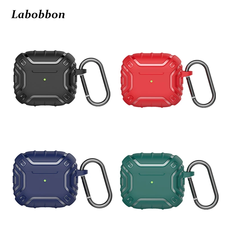 

Labobbon для airpdos pro Чехол, высококачественный силикон + ТПУ для лучшей защиты, подходит для airpods чехол со шнурком