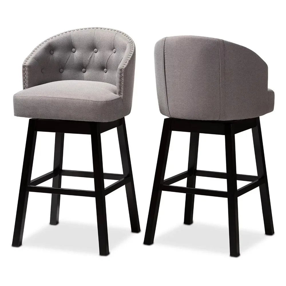 

HN Home Clovis Transitional 31 in. Swivel Bar Stool - Set of 2