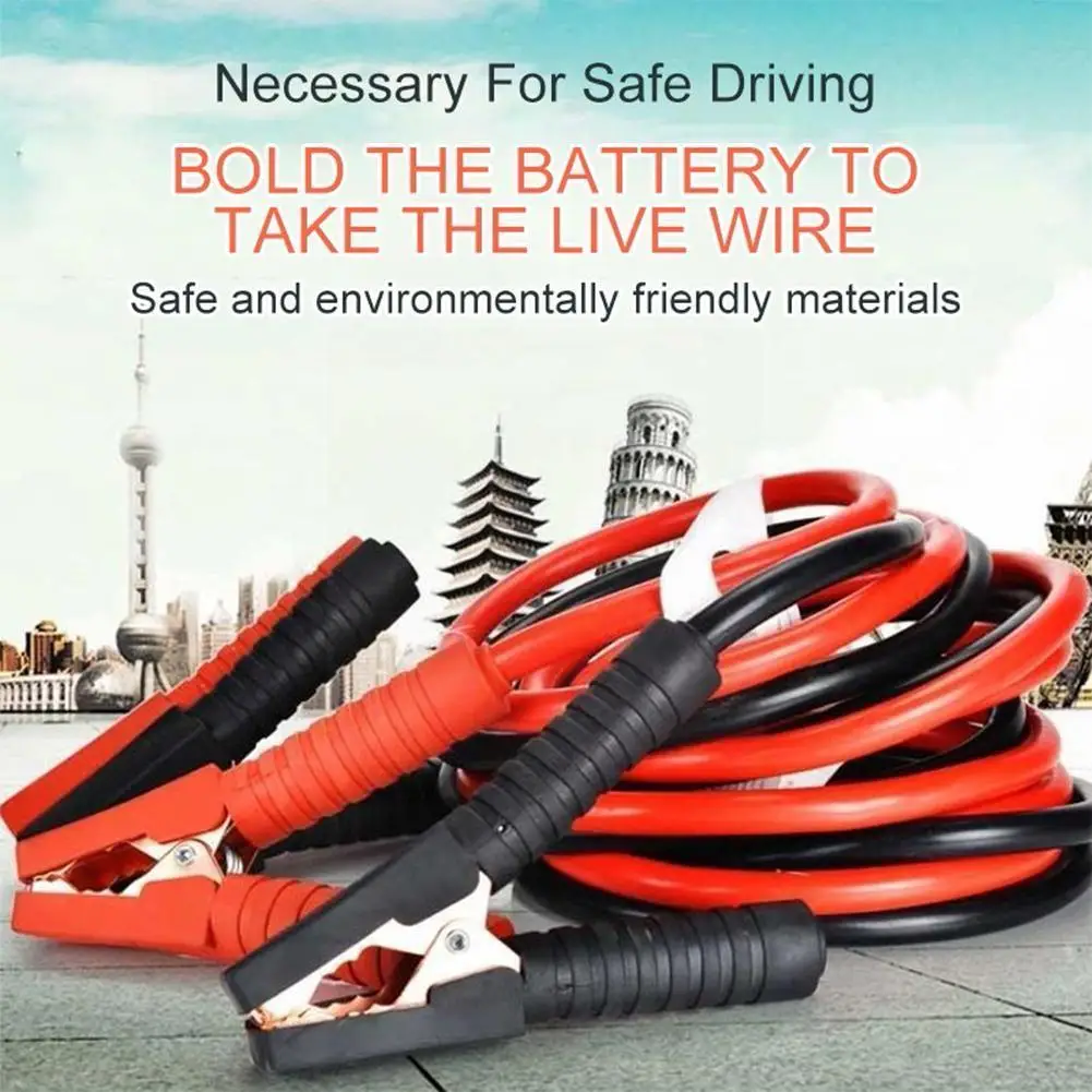 

Car Battery Emergency Jump Start Cable Booster Cable 2000 Amp Heavy Duty Wire For Vehicles H2x3