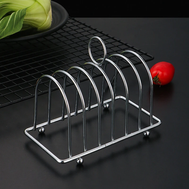 

Stainless Steel Bread Rack Restaurant Household Bread Rack 6-piece Restaurant Kitchen Accessories Food Rack Baking Tool