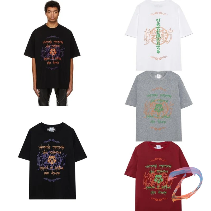 

VETEMENTS Tshirt Cotton Round Necktee Tee VTM Men Women Oversized T-Shirts