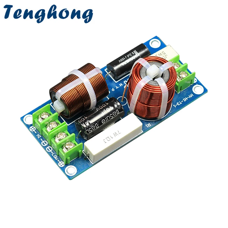 

Tenghong, 1 шт., 120 Вт, 2-полосные фильтры Hi-Fi для аудиоколонок, независимые Частотные разделители частоты для печатной платы с высокими басами