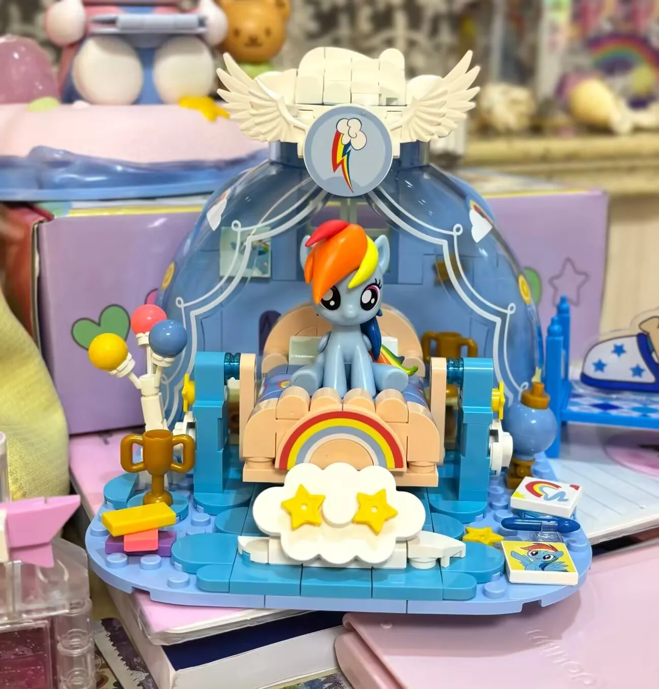 Фото Горячая новинка My Little Pony Dream Ripple Series, развивающие строительные блоки из мелких частиц, сборные игрушки для детей №4