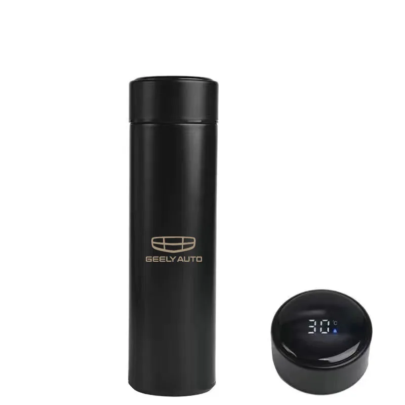 

500ML Intelligent Thermos For geely coolray atlas Emgrand X7 Temperature Display Customize Logo Stainless Steel Vacuum Water Cup