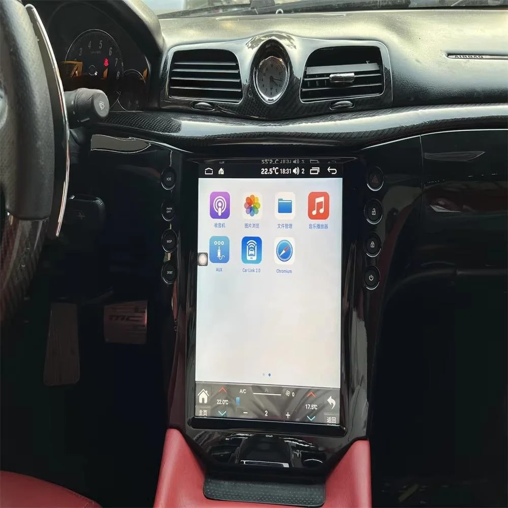 Фото Автомобильный мультимедийный видеоплеер с экраном, поддержкой Carplay, DSP, GPS-навигацией и стереосистемой для Maserati GT GC GranTurism 2007-2017, головное устройство с поддержкой 4G. №5