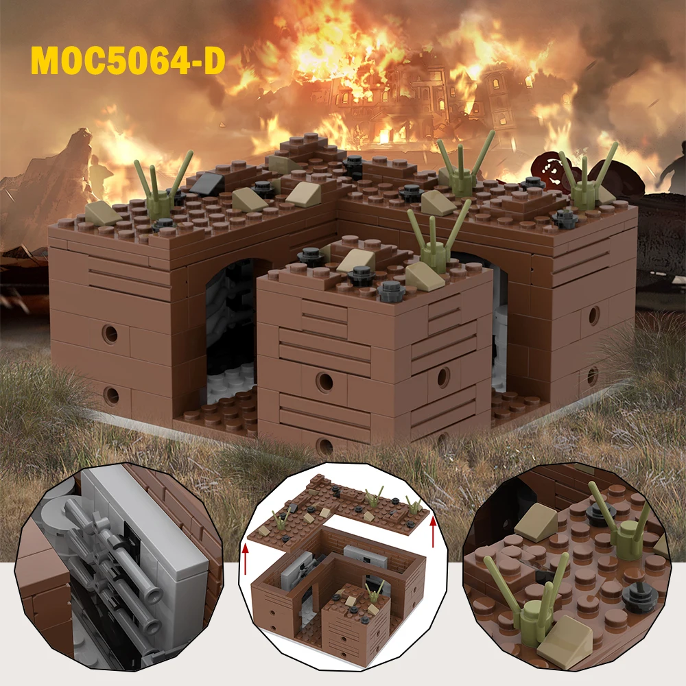 Конструктор MOC WW2 для сборки военных действий