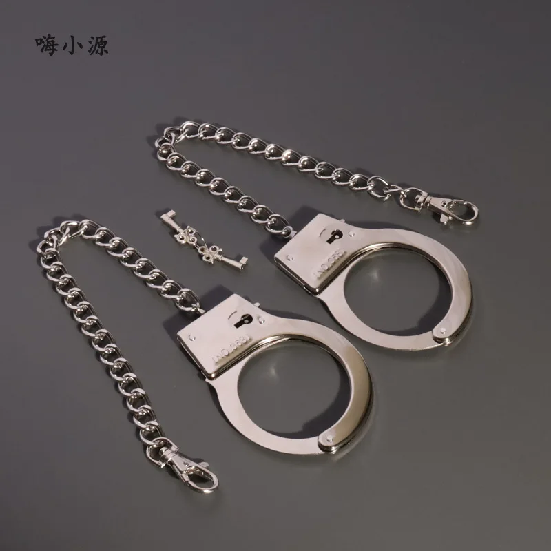 FunSMButt Plug с наручниками плюс цепочка для перетаскивания переплетом ключа Реквизит