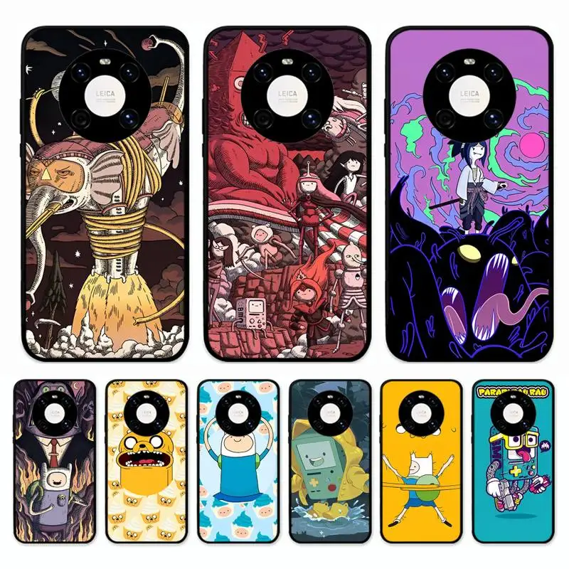 

Cartoon Adventure Time Phone Case for Huawei Mate 20 10 9 40 30 lite pro X Nova 2 3i 7se