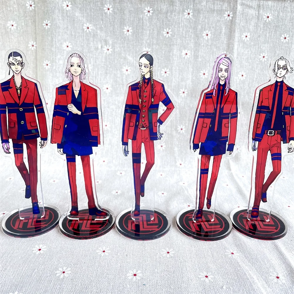 

Tokyo Revengers Figure Acrylic Stands Mikey Manjiro Haitani Ran Sanzu Haruchiyo Kakuchō Anime Model Plate Fans Gifts Collection