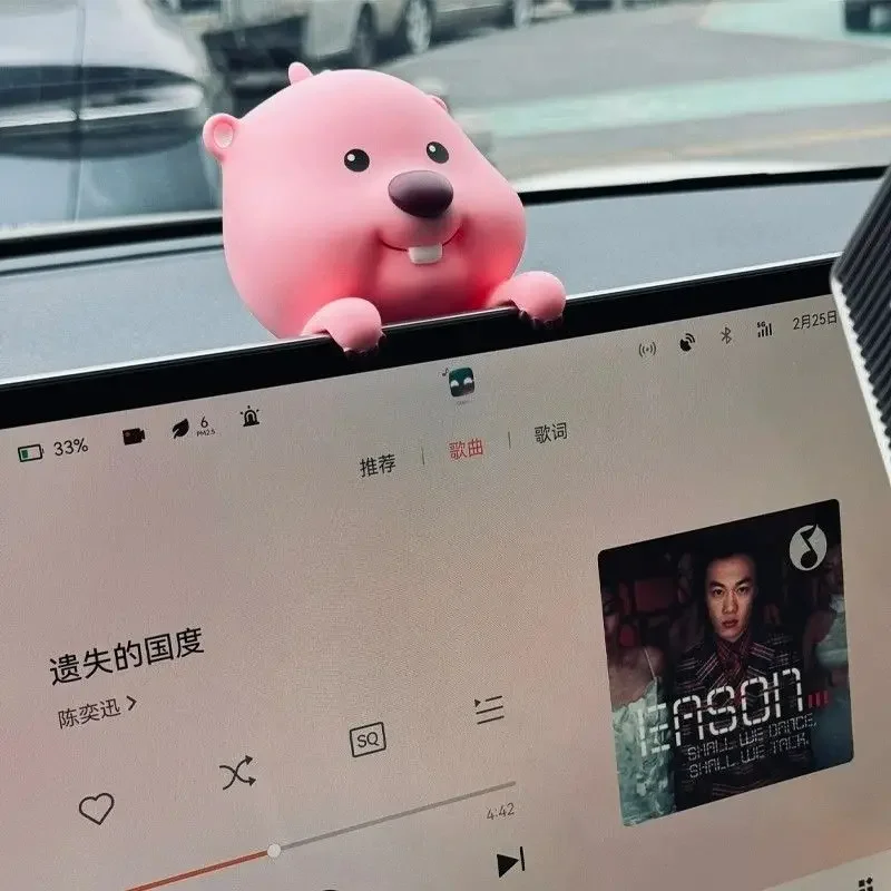 Фото Loopy анимация периферийный мультфильм Милая Автомобильная центральная консоль украшения ручной работы креативная кавайная девушка сердце экран украшение подарок №1