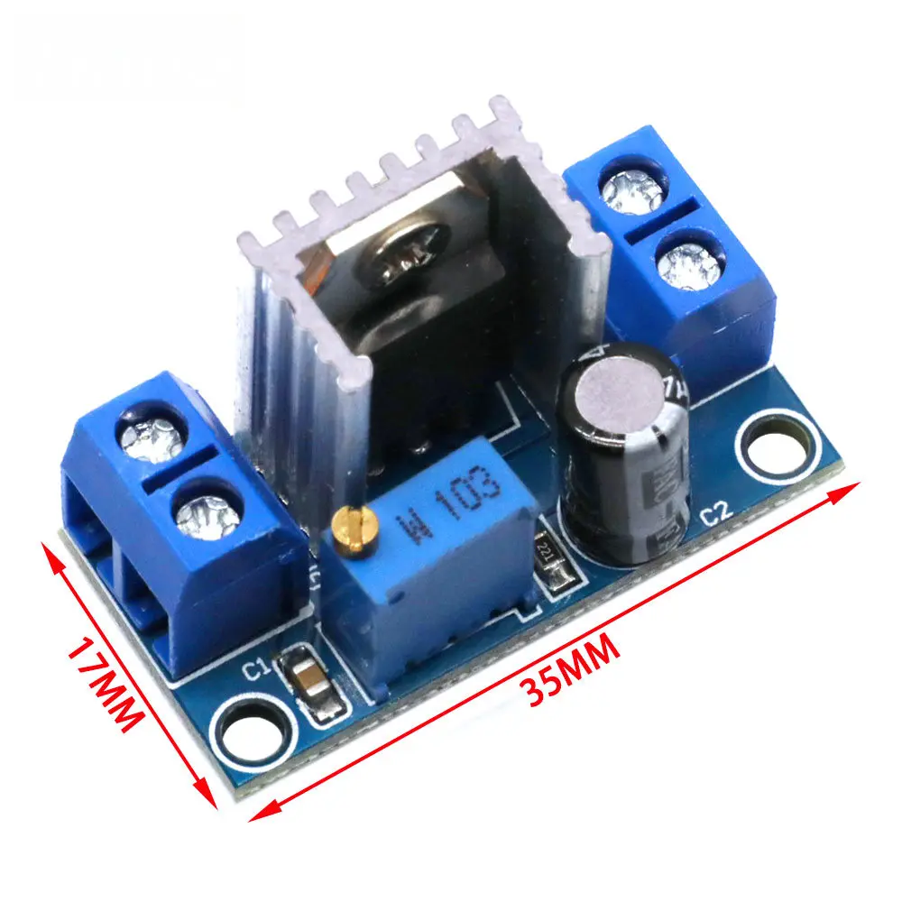 LM317 линейный регулятор регулируемого напряжения источник питания DC-DC 4 2-40 В до 1 2-37