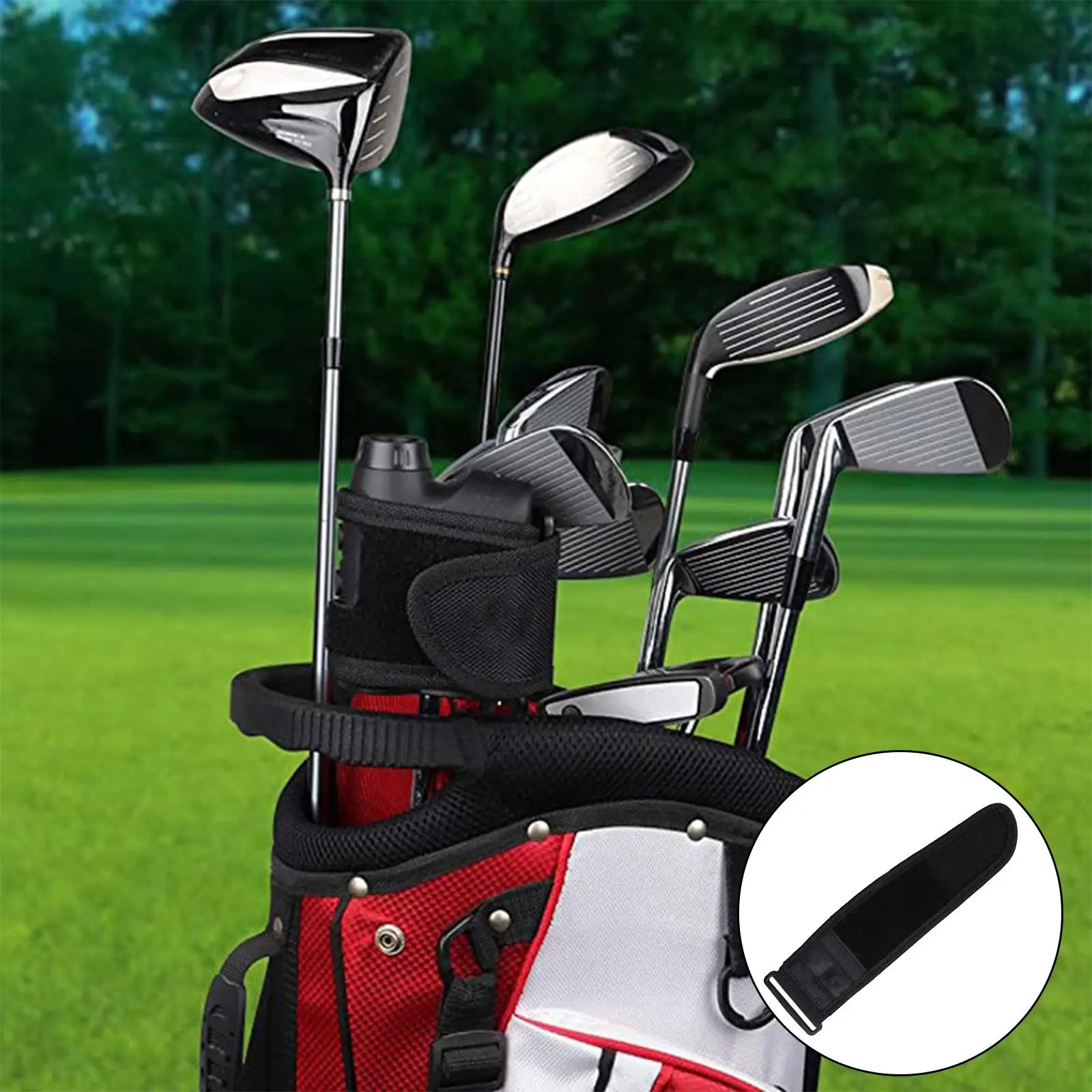 

Range Finder Golf Magic Fixed Band Sticker Golf Range Finder Magnetic Holder Strap Belt With Bracket For Golf Cart