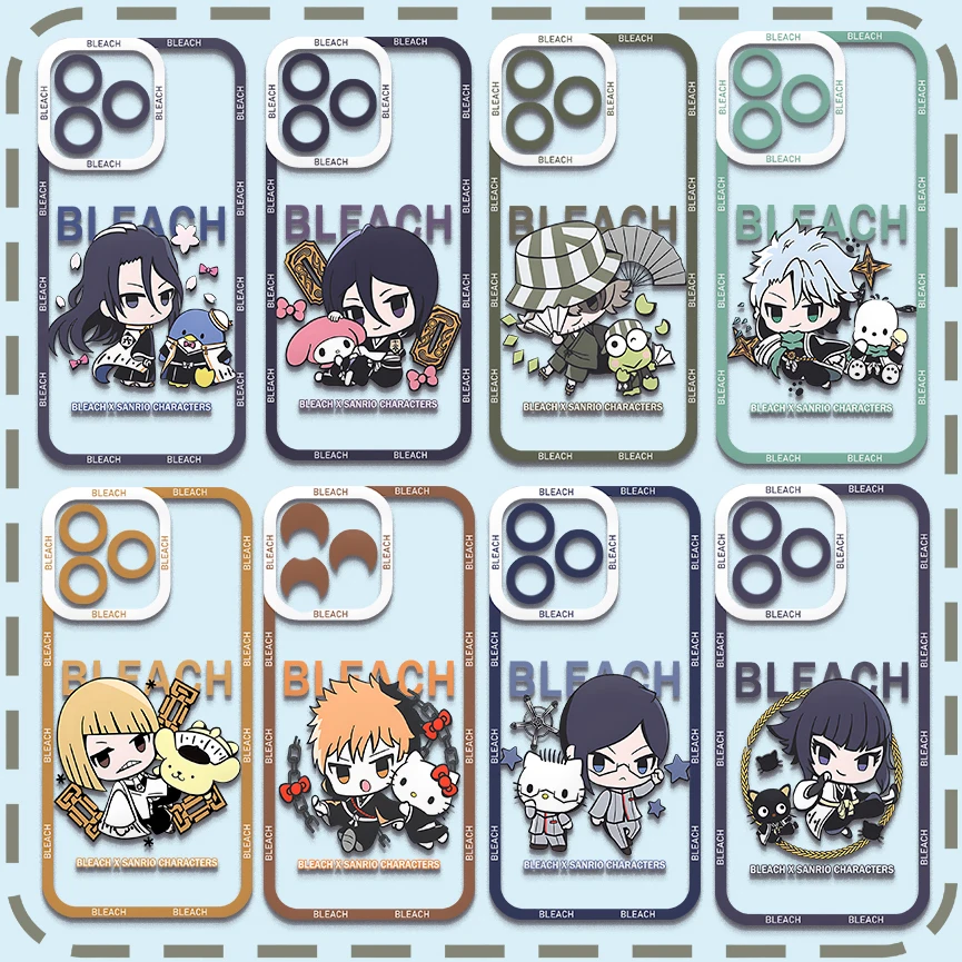 Прозрачный чехол с персонажами аниме отбеливатель Sanrio для Samsung A73 A72 A71 A55 A52 A51 A50 A34