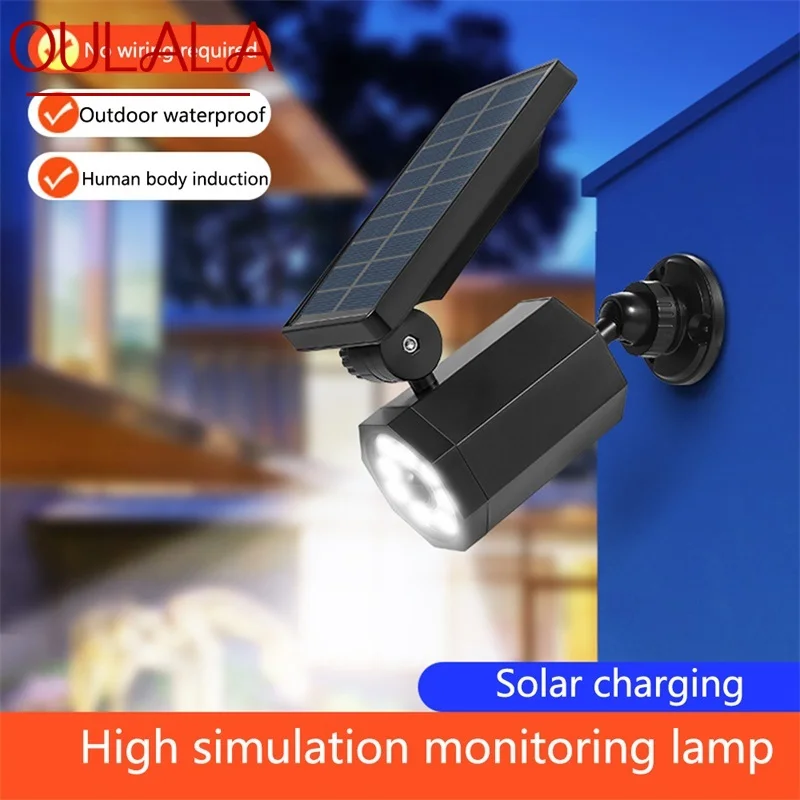 

OULALA Modern Solar Camera Shape Outdoor Waterproof IP65 Wall Landscape Spot Lamp Light Garden LED Spotlight