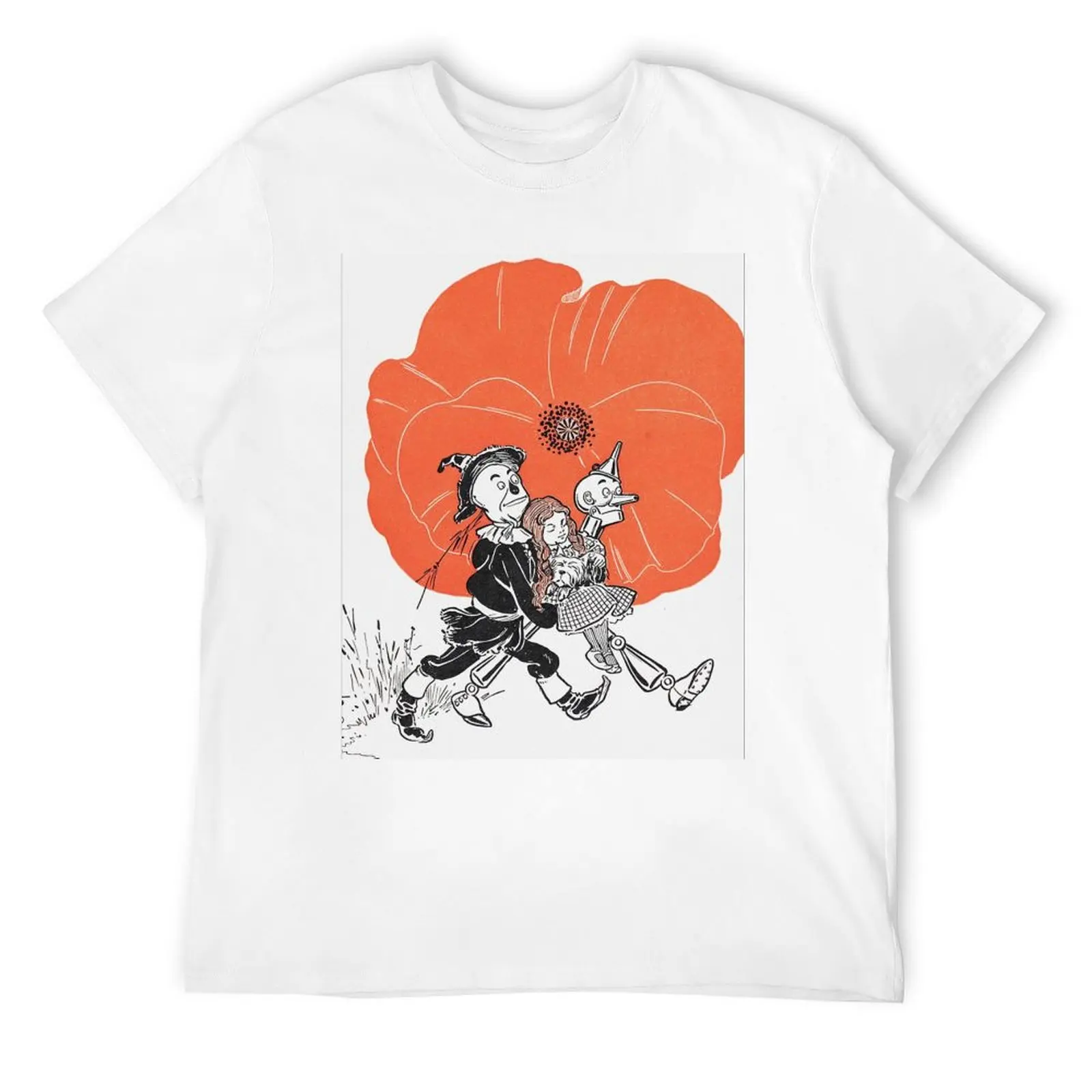 Оловянный человек пугало и Дороти Иллюстрация из Волшебника Оз винтажная