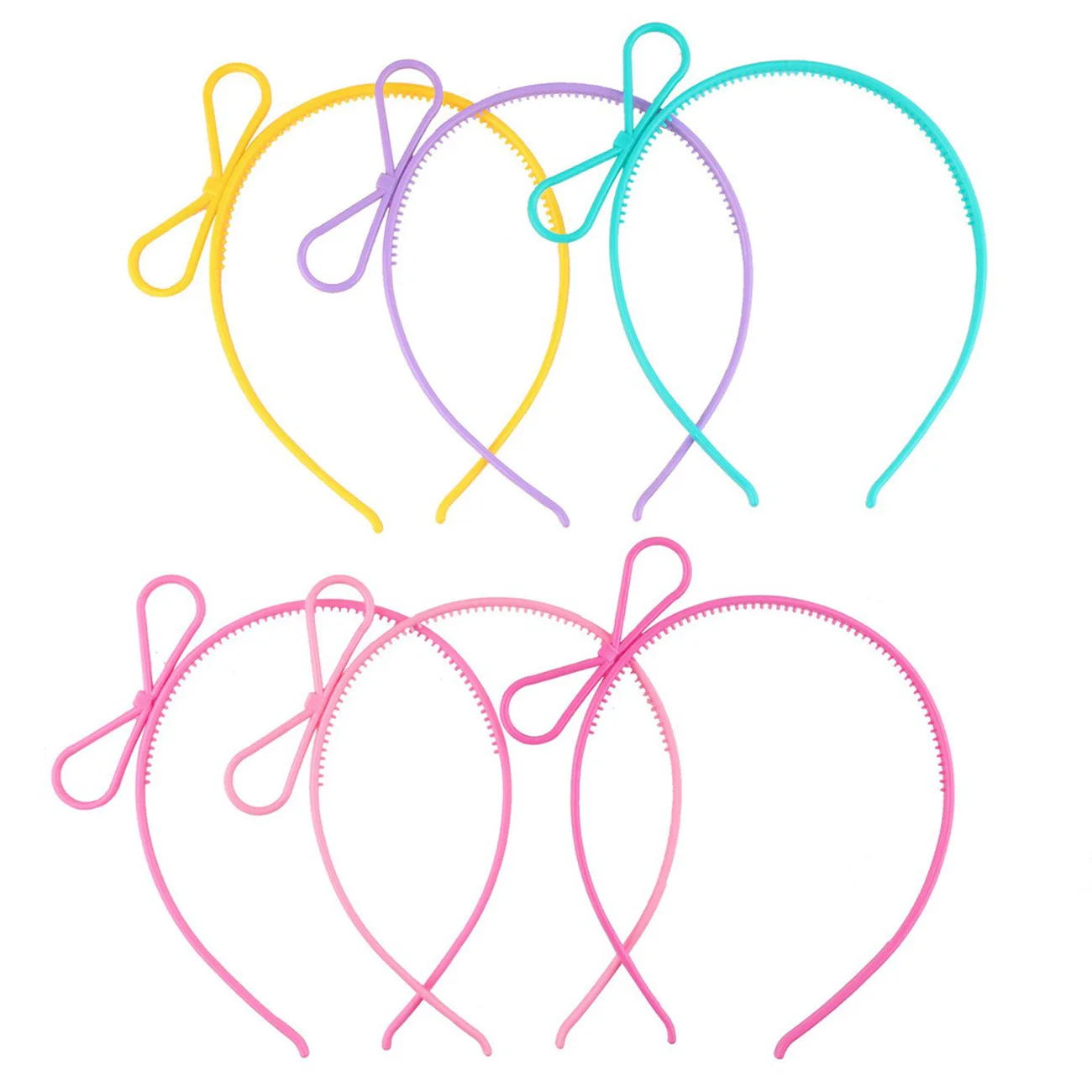 

2023 Hot 5pcs Girls Bows Crown Headbands Plastic Cat Ears Hair Hoop Party Family Decoration Hair Accessories For Kids Whoelsale