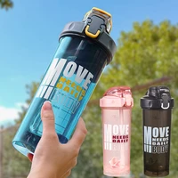 water bottle with straw 800ml fitness kettle with flip flop lid and blending water bottle outdoor travel exercise