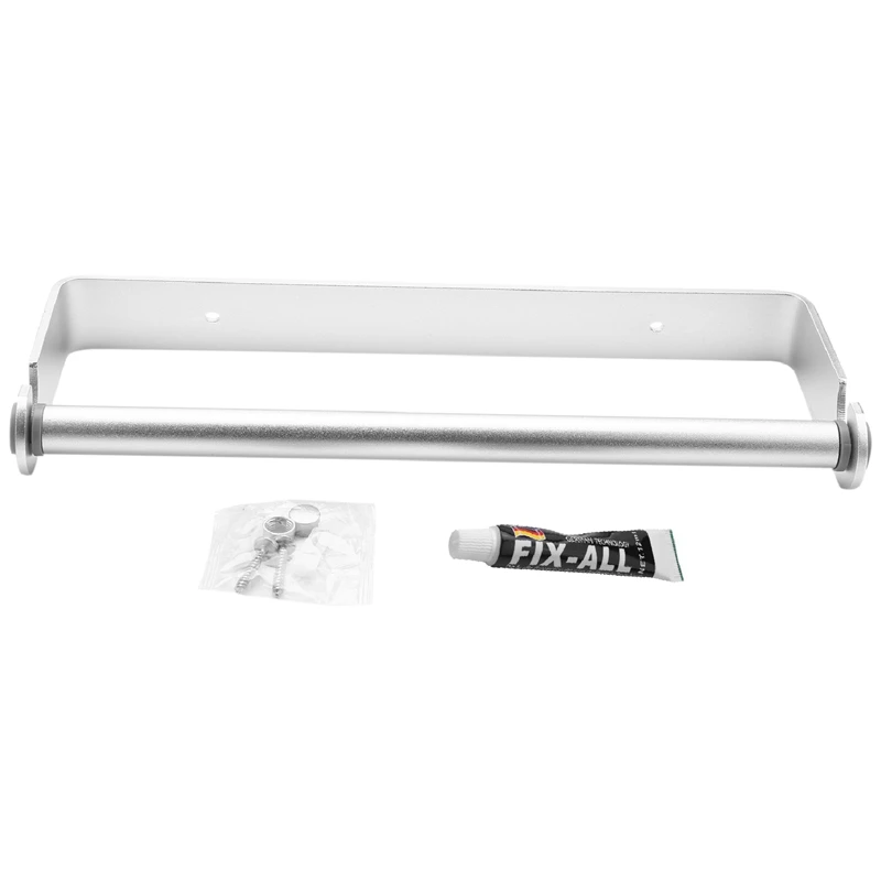 

Держатель для бумажных полотенец и диспенсер, самоклеящаяся настенная подставка для кухонных полотенец, серебристая, 5 шт.