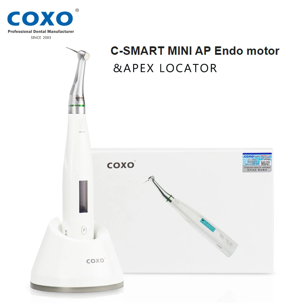 Стоматологический беспроводной эндомотор COXO C-SMART MINI AP с апекслокатором, угловая насадка 16:1, аппарат для подготовки корневых каналов (art.: 3920dc6bf6b64) - 3920dc6bf6b64