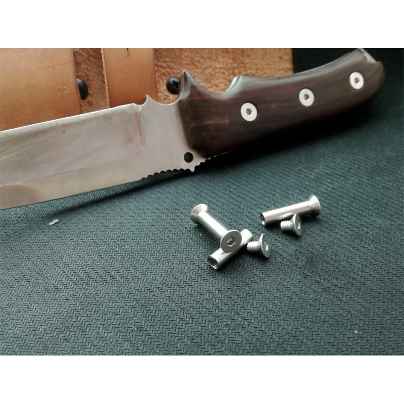 14 0 мм x 6 (609) ручка из нержавеющей стали для ножа с плоской головкой и шестигранной