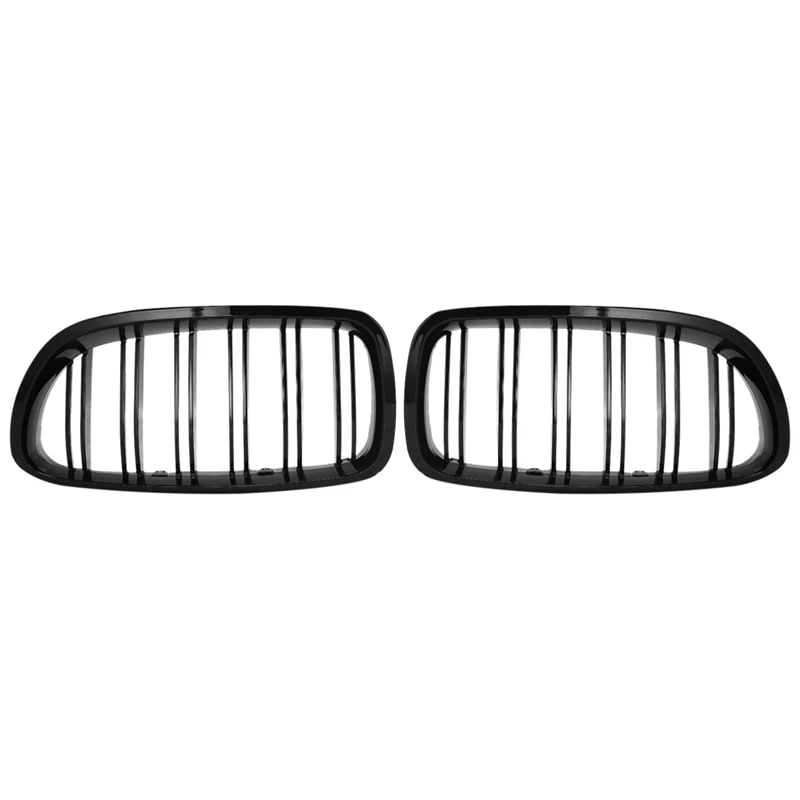 

Gloss Black Car Front Kidney Grille Grill for 5 Series F10 F11 F18 2010-2017