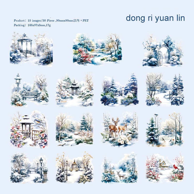 

Jianwu Зимняя серия Love Song стикеры для коллажа