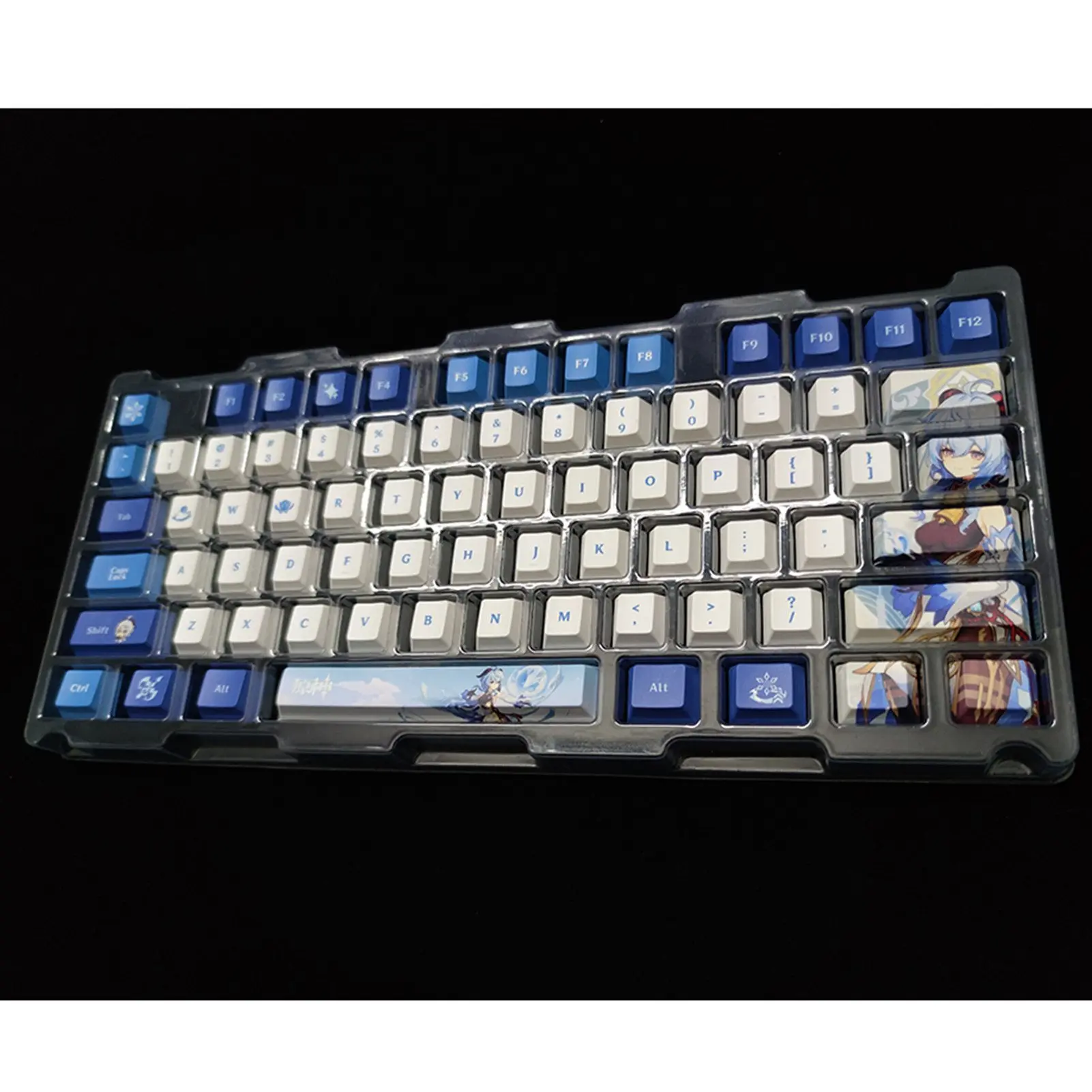 

PBT Genshin Impact Ganyu Game Theme Keycaps Cherry Profile Dye-Sub
