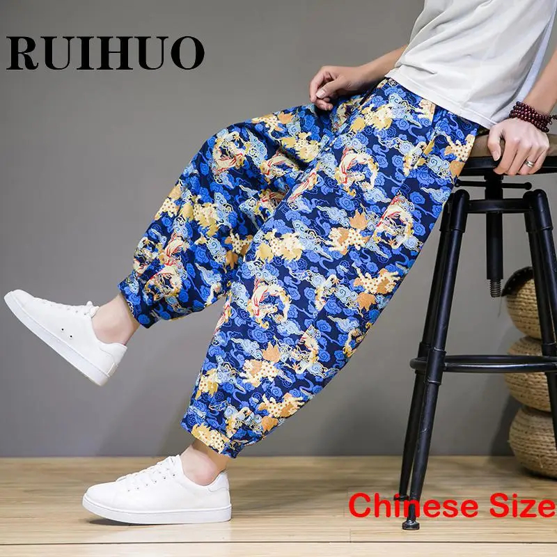 

Cotton Linen Pants Mens Clothing Japanese Streetwear Men Trousers Harajuku Man Korean Style Clothes 5XL 2023 Spring