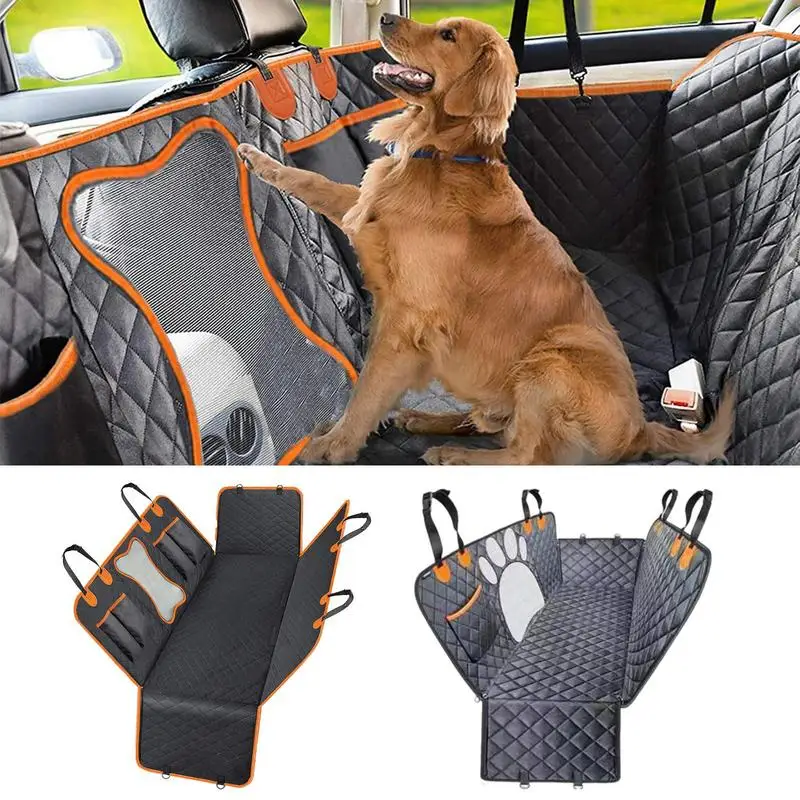 

Чехол для на автомобильное сиденье для перевозки собак удобный защитный коврик для заднего сиденья домашних животных, дышащие универсальные чехлы для сидений домашних животных для грузовиков и автомобильных аксессуаров