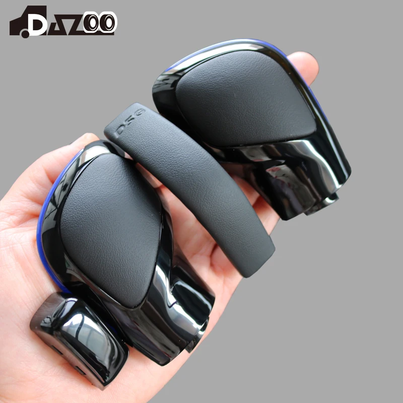 Красный синий обод черный хром кожа рычаг переключения передач боковая крышка DSG