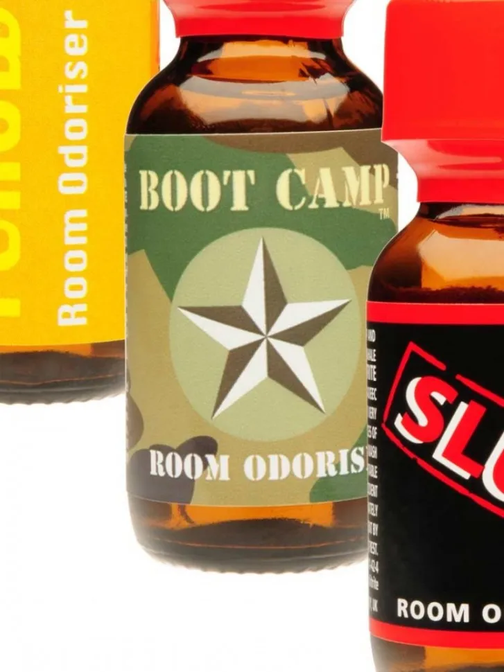 Комплект из трех попперсов Slut • Boot Camp Yellow 3 штуки по 25 мл мощные ароматизаторы для