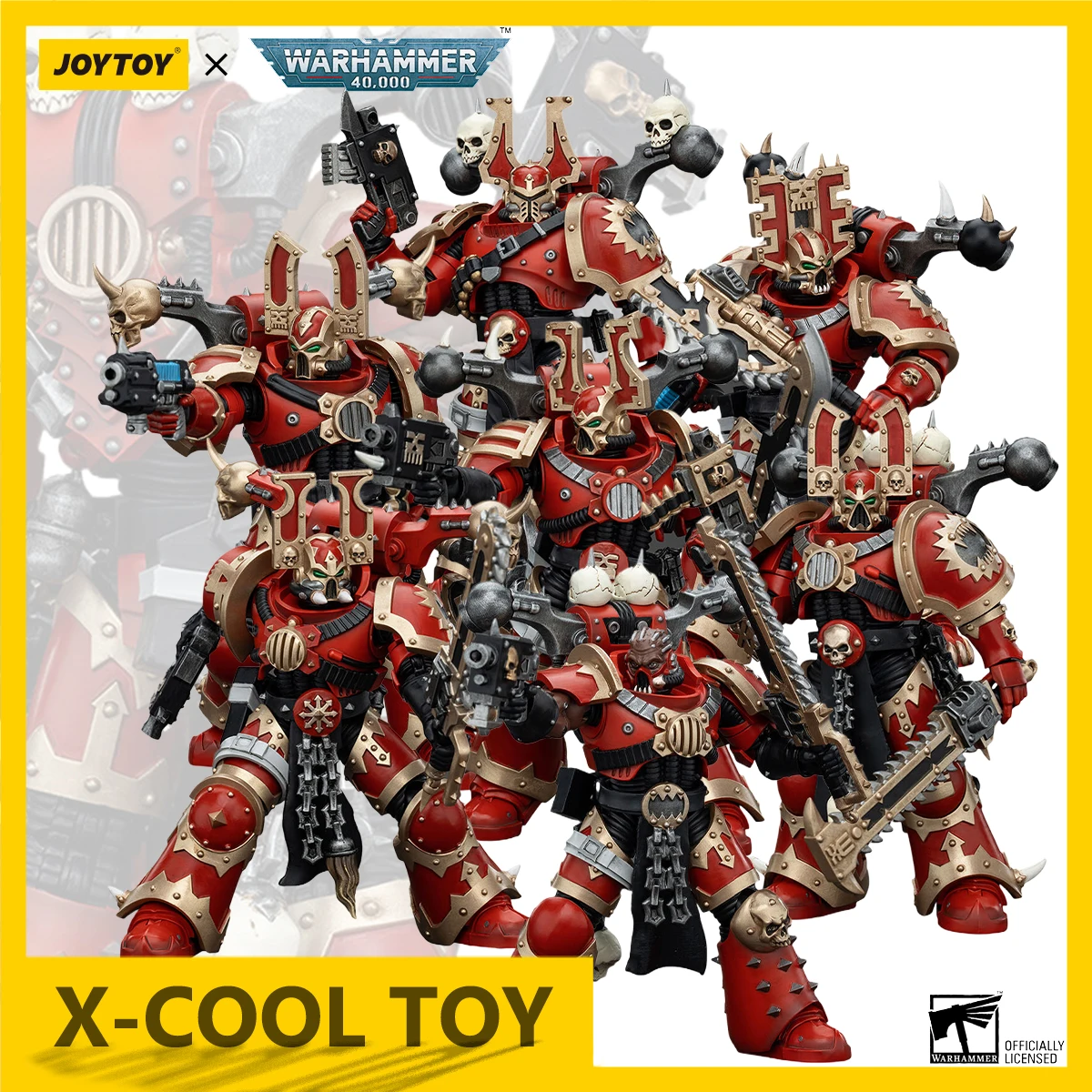 JOYTOY Warhammer 40k 1/18 Фигурка World Eaters Khorne Berzerker Суставная подвижная фигурка Коллекция
