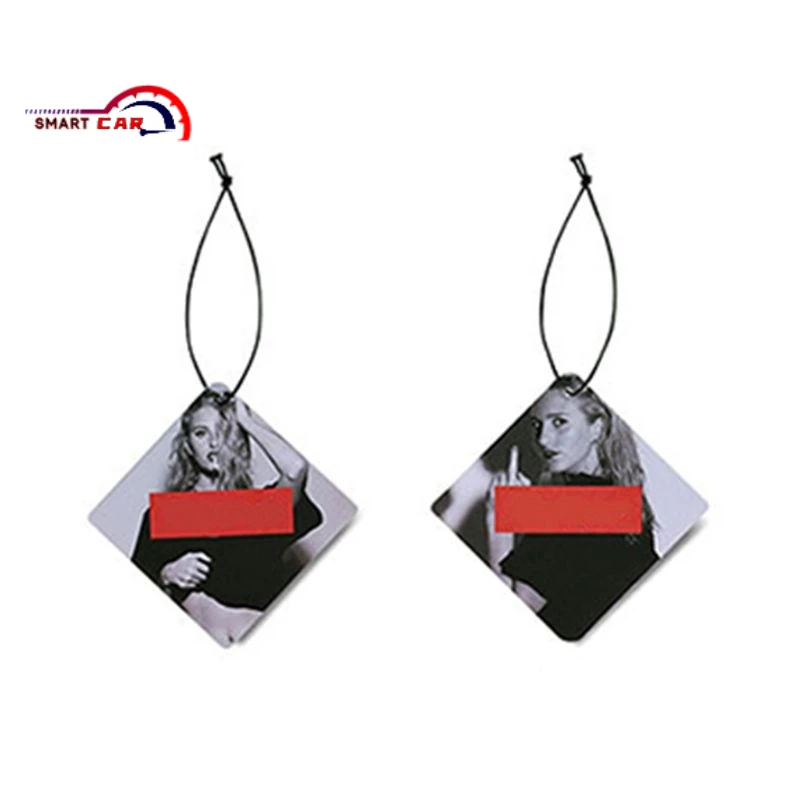 

Colorful Styling Hanging Car Solid Perfume Papers Car Interior Decoration Air Freshener Mirror Auto Car Ornaments