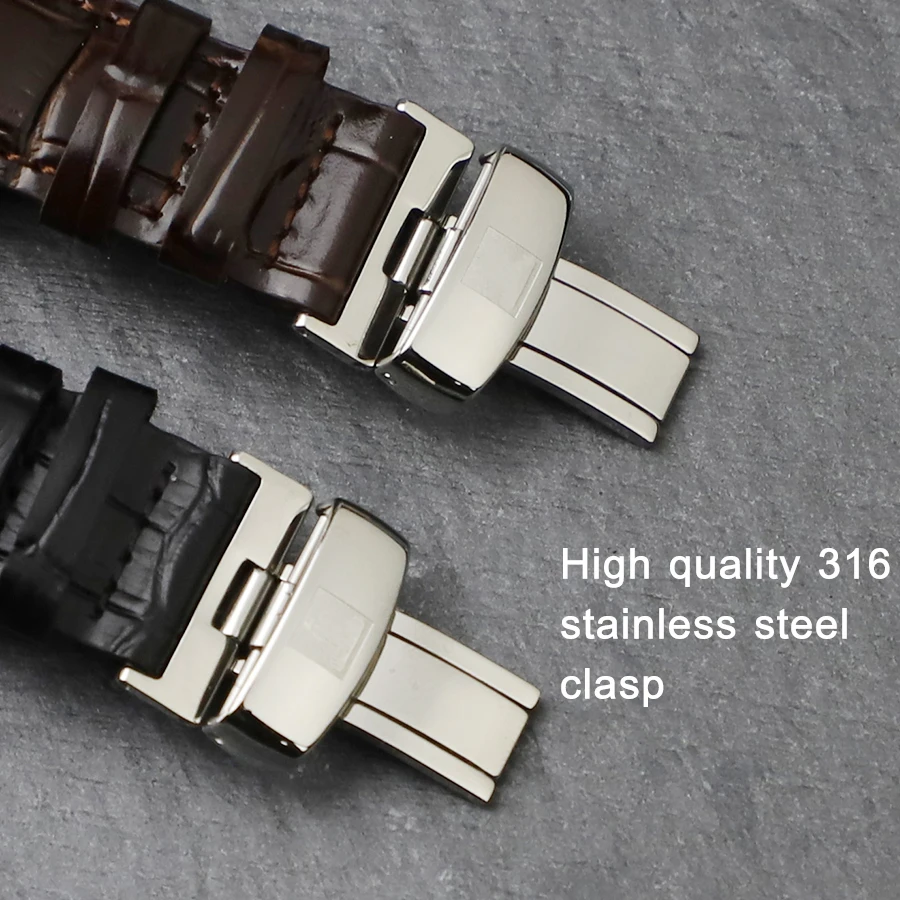 24x14mm(buckle 18mm) Men Leather Watchband 1853 for Tissot T60 Strap Belt L875/975K Women Bracelet Convex End Strap Bracelet