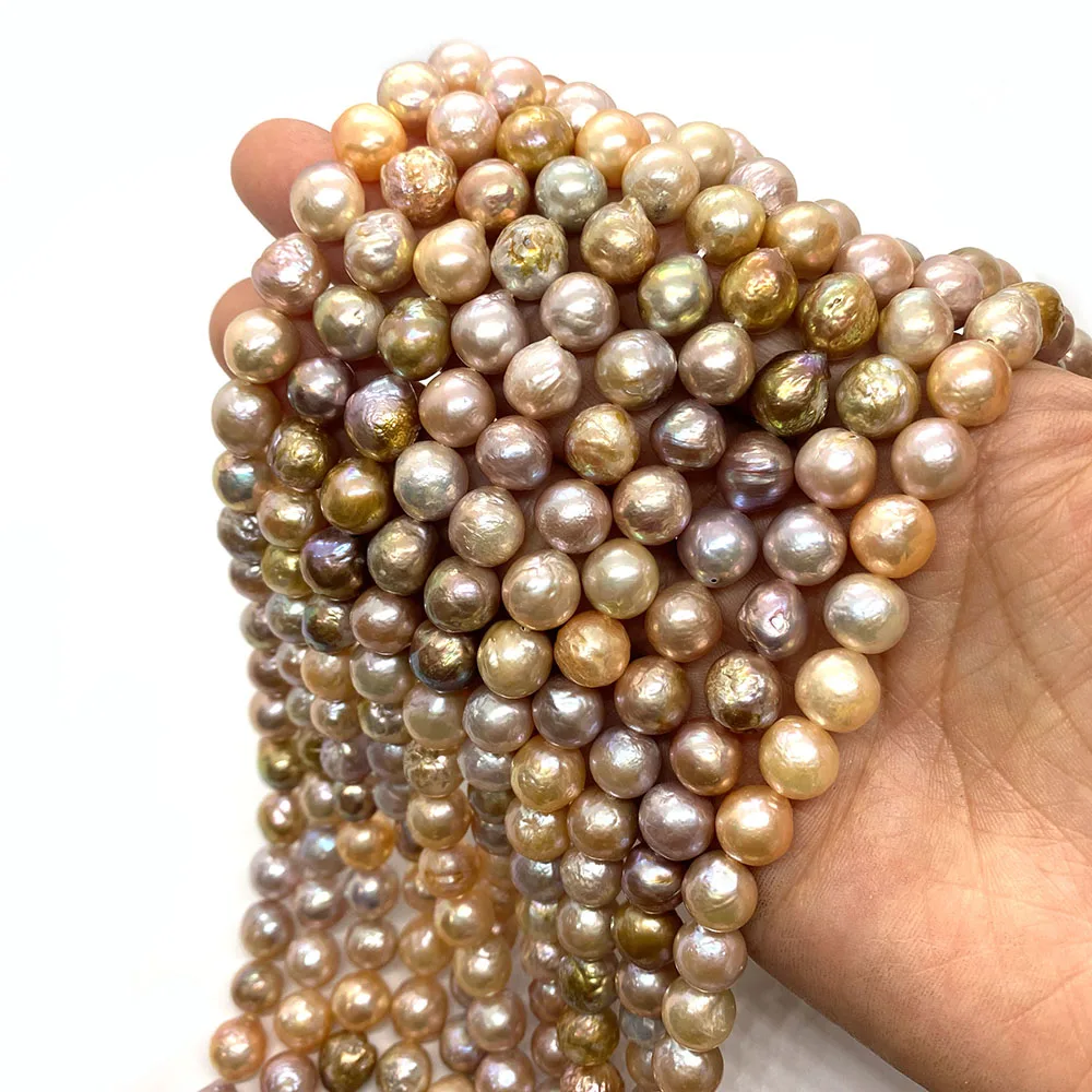 

100% Natural Freshwater Pearl Edison Exquisite Beads 10-11mm Diy Beads for Jewelry Making Necklace Charm Bracelet Accessory