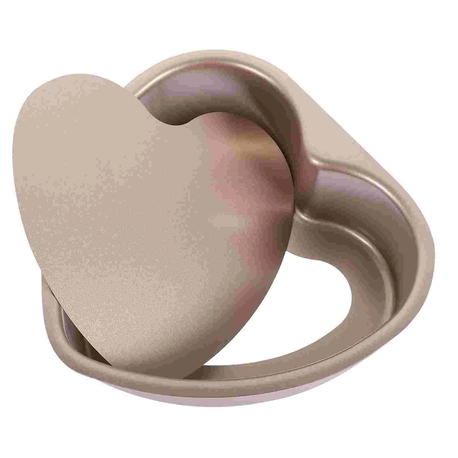 

Small Heart Cake Pans Practical Baking Tin Molds For Roasting Dish Stencils Cakes Non Stick
