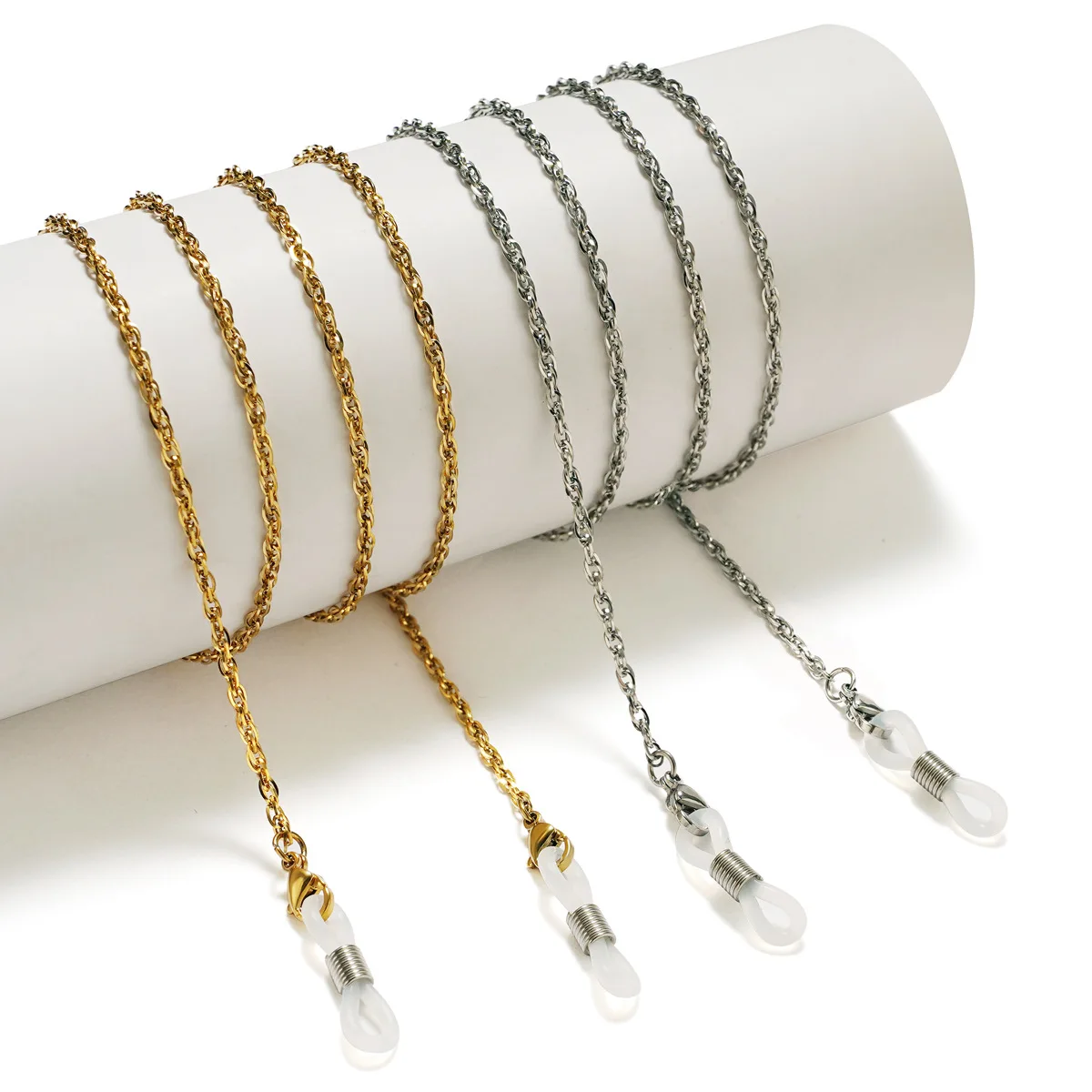 

Silver Color Fashion Trendy Simple Glasses Chain Necklace Fashion Jewelry