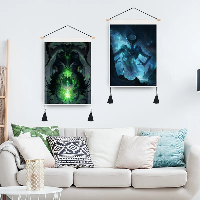 Лидер продаж индийская искусственная ткань подвесной тканевый фон для гостиной