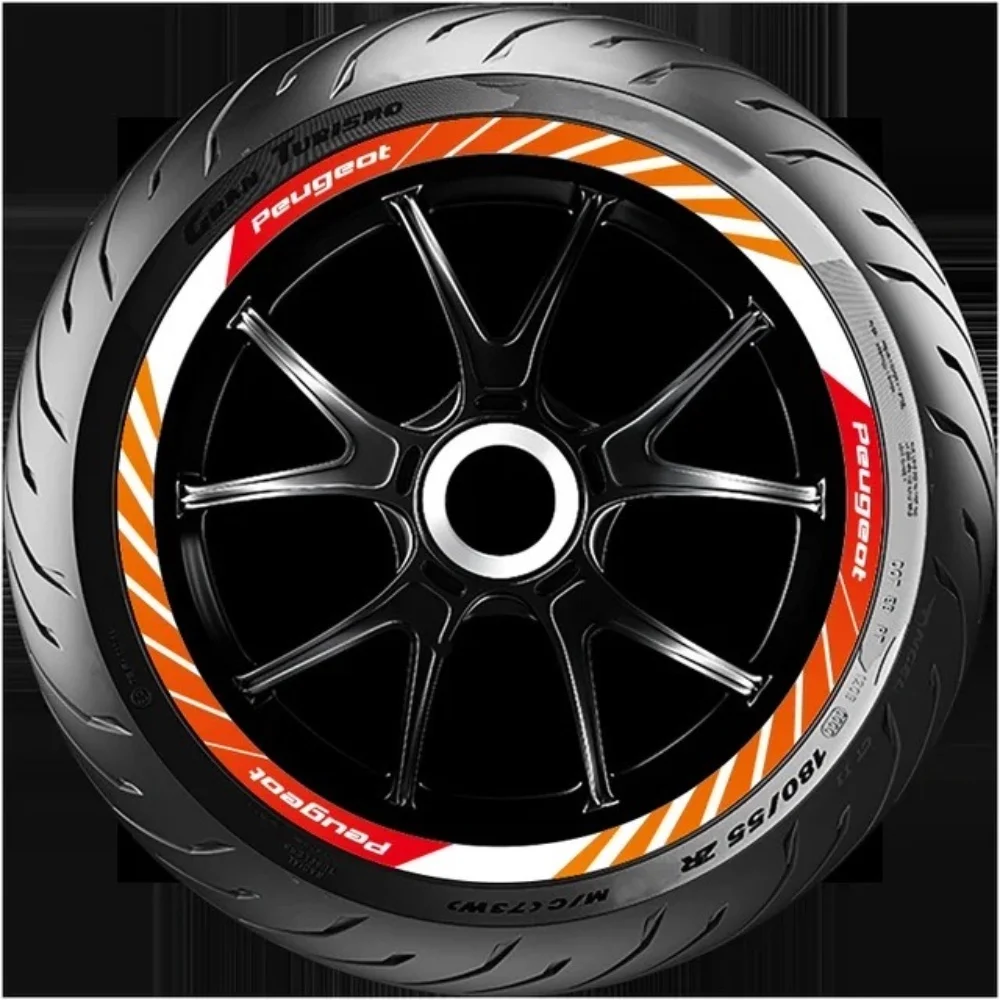 Наклейка на ступицу колеса мотоцикла светоотражающая декоративная наклейка для