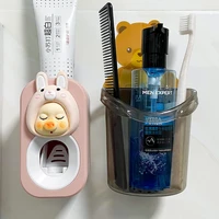 automatic tooth paste dispenser squeezers bathroom accessories holder rack drop shipping automatic tooth paste dispenser