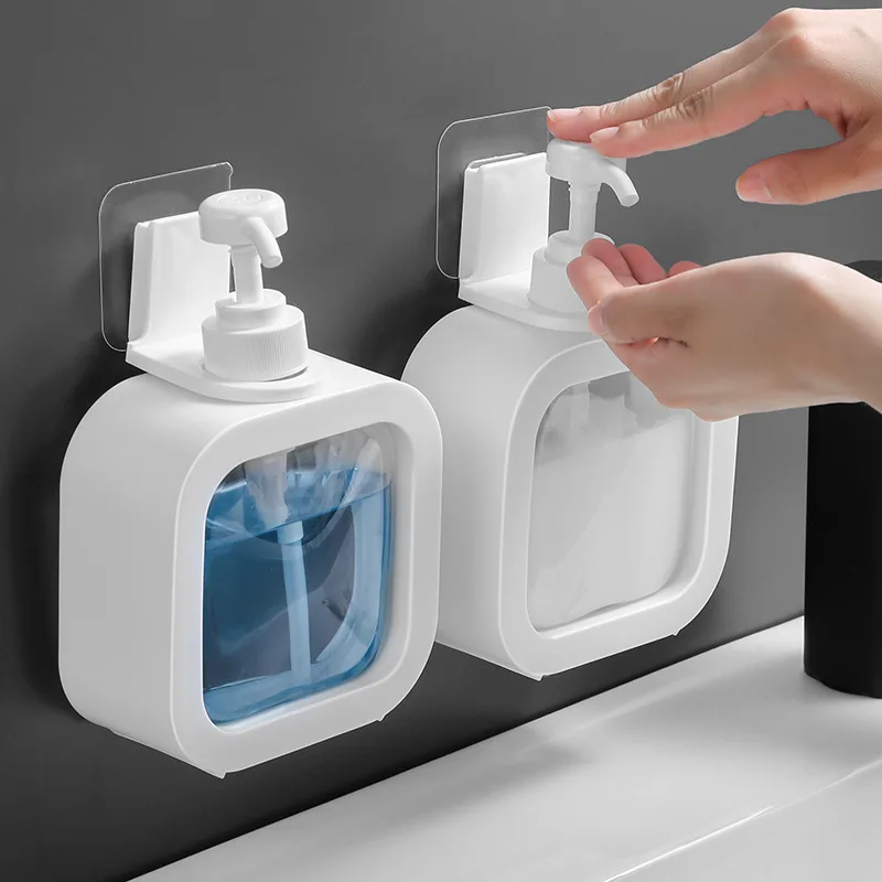 

300/500ml Soap Dispenser Large-capacity Bottling Bottle of Shampoo Shower Gel Press Type Clear Hand Sanitizer Bottle Pomp Flesje