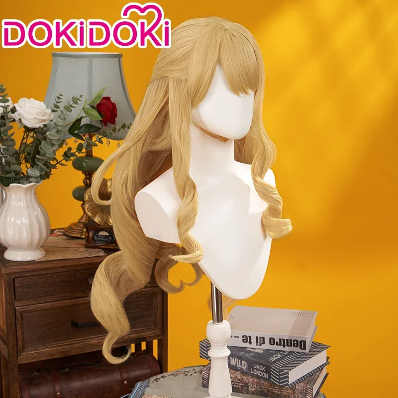 В наличии Navia Wig Game Genshin Impact DokiDoki женские светлые длинные волосы Фонтейн