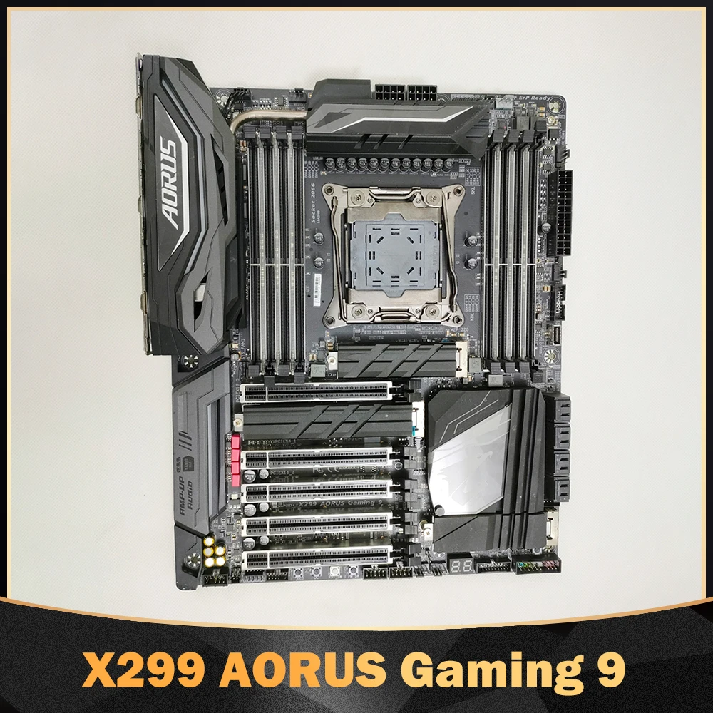 

Материнская плата X299 AORUS Gaming 9 для Gigabyte LGA2066 DDR4 256 ГБ ATX с поддержкой процессоров Core X-Series