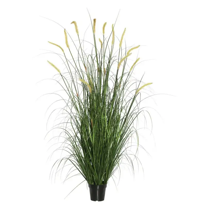 

PVC Artificial Potted Green Foxtail Grass. Plantas Black roses Papel coreano para flores Gifts for boyfriend Wisteria Preserved